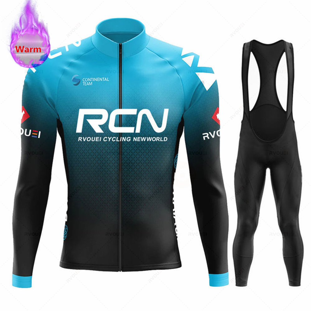 Cycling Community - ชุดเสื้อปั่นจักรยาน Rvouei Team Winter Thermal Fleece