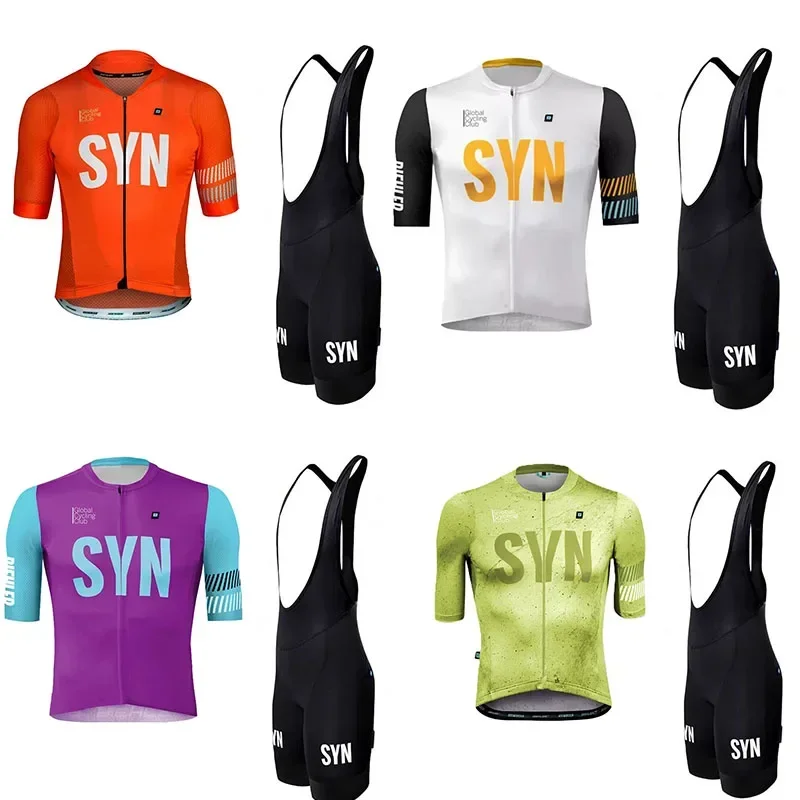 Cycling Commuter Pants - SYN เสื้อปั่นจักรยานสำหรับผู้ชาย เสื้อเจอร์ซีย์ฤดูร้อน เสื้อปั่นจักรยานแบบมีสายรัดไหล่ ระบายอากาศ แห้งเร็ว
