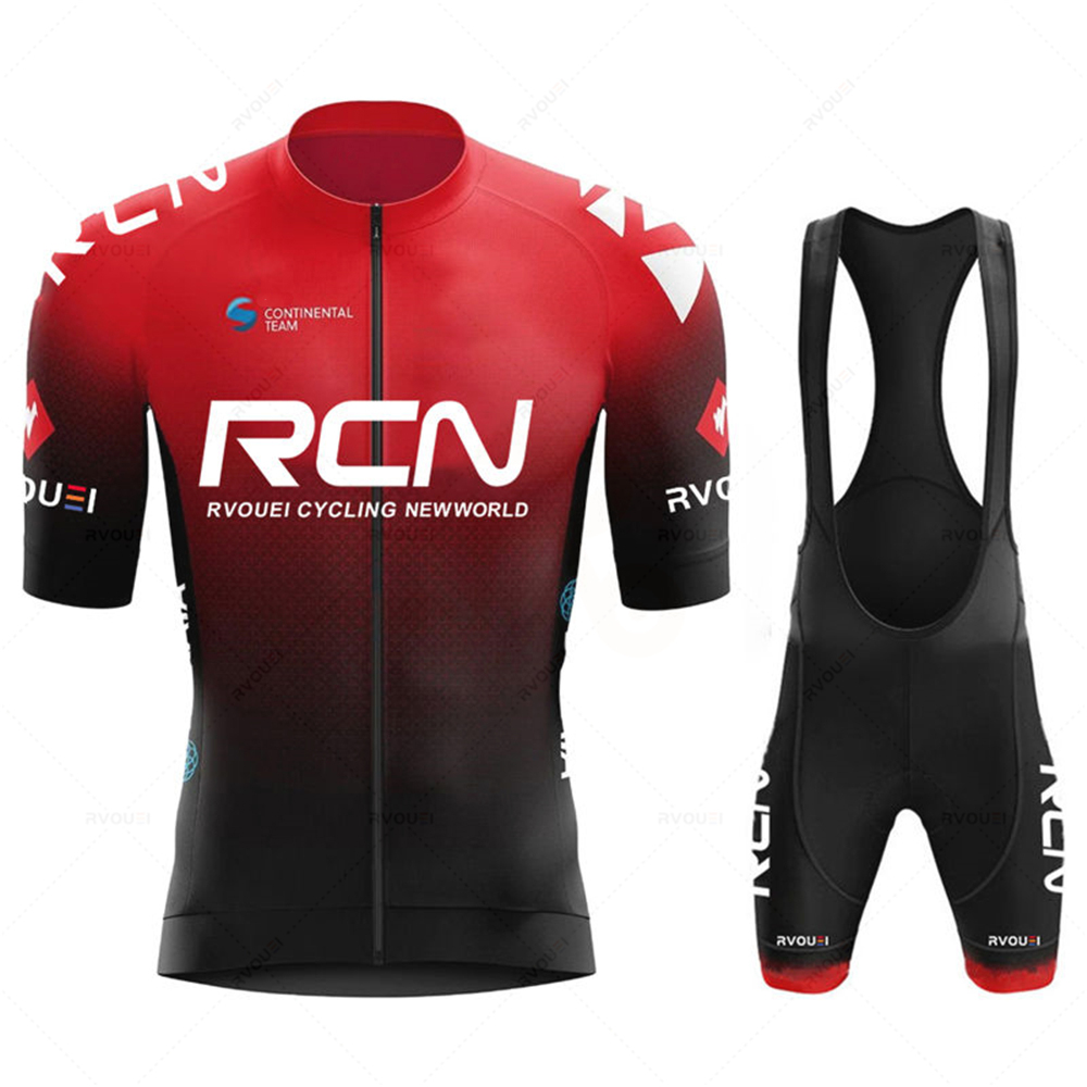 Cycling Community - Rvouei ชุดปั่นจักรยานชุดเสื้อผ้าสำหรับปั่นจักรยานผู้ชายฤดูร้อนแขนสั้น MTB ชุดจักรยานจักรยานเสื้อผ้าโรปา ซิคลิสโม ฮอมเบอร์