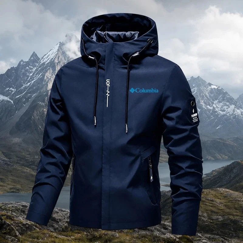 Cycling Commuter Jacket - เสื้อกันฝนผู้ชายปี 2026 แบบมีฮู้ด น้ำหนักเบา เหมาะสำหรับปั่นจักรยาน สไตล์สตรีท