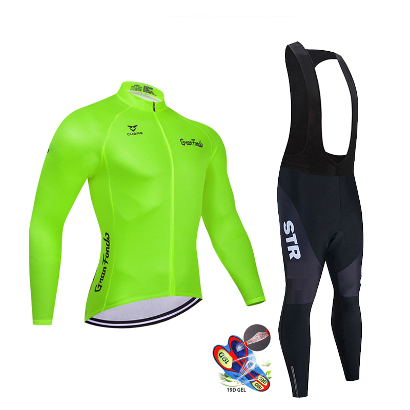 ฤดูใบไม้ร่วงสีดําชุดขี่จักรยาน - Cycling Community บทวิจารณ์และราคา